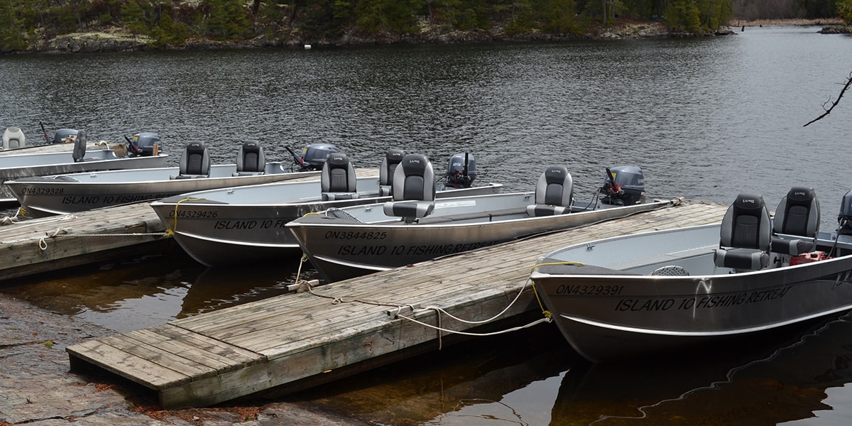 Northern Ontario Remote Fly-In Fishing Lodge Boats Walleye Pike Bass